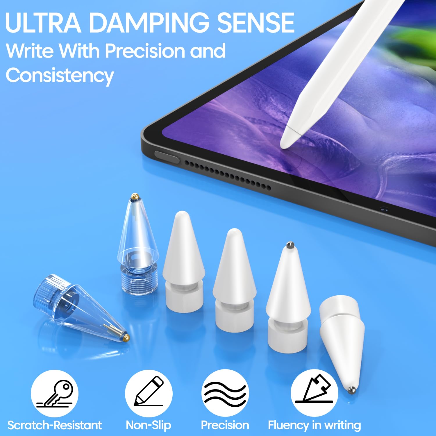 iPad mini 6/Apple Pencil/Pencil Tipsセット Amazon.co.jp: MEKO 4pcs Metal Apple Pencil Replacement Tip